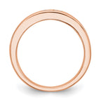 14k Rose Gold Diamond Wedding Band
