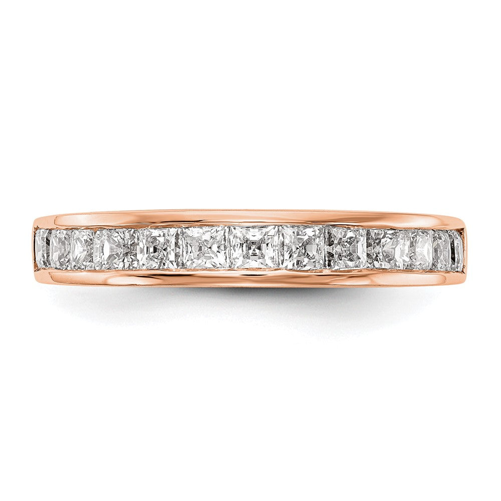 14k Rose Gold Diamond Wedding Band