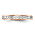 14k Rose Gold Diamond Wedding Band