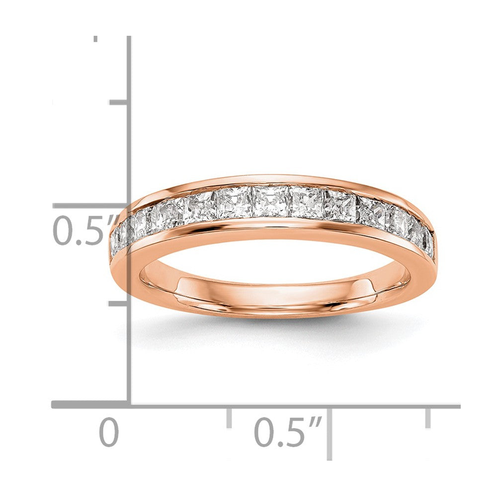 14k Rose Gold Diamond Wedding Band