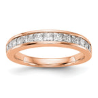 14k Rose Gold Diamond Wedding Band