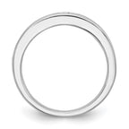 14k White Gold 3/4 carat Channel-set Princess Diamond Complete Wedding Band