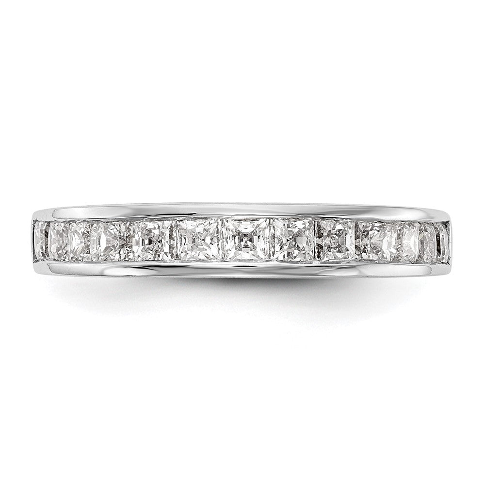 14k White Gold 3/4 carat Channel-set Princess Diamond Complete Wedding Band