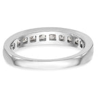 14k White Gold 3/4 carat Channel-set Princess Diamond Complete Wedding Band