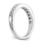14k White Gold 3/4 carat Channel-set Princess Diamond Complete Wedding Band
