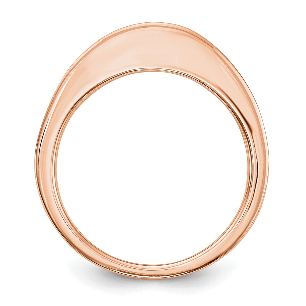 14k Rose Gold Diamond Wedding Band