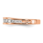 14k Rose Gold Diamond Wedding Band