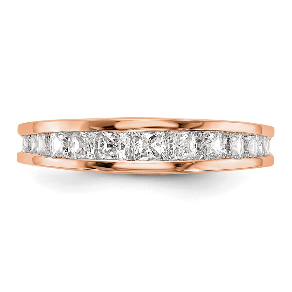 14k Rose Gold Diamond Wedding Band