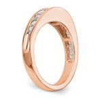14k Rose Gold Diamond Wedding Band