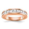 14k Rose Gold Diamond Wedding Band