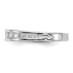 14k White Gold 1.16 carat Channel-set Princess Diamond Complete Wedding Band