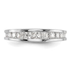 14k White Gold 1.16 carat Channel-set Princess Diamond Complete Wedding Band