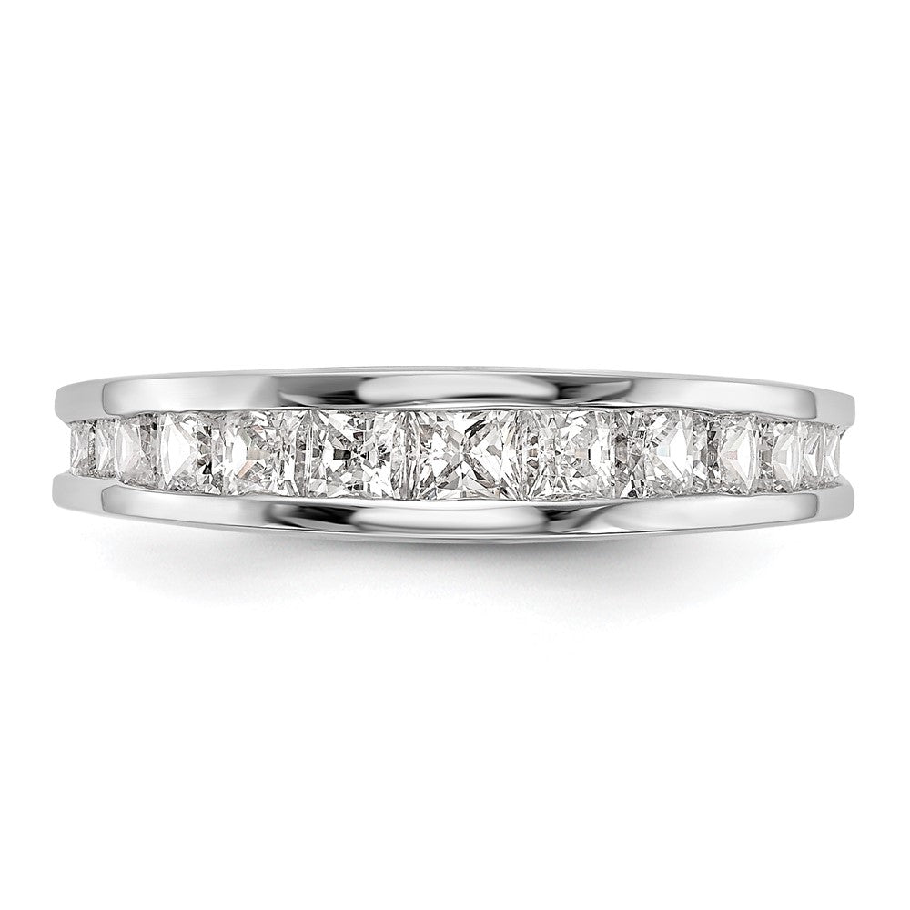 14k White Gold 1.16 carat Channel-set Princess Diamond Complete Wedding Band