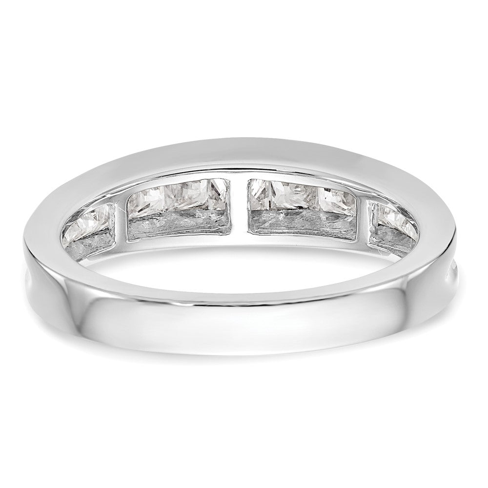 14k White Gold 1.16 carat Channel-set Princess Diamond Complete Wedding Band
