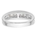 14k White Gold 1.16 carat Channel-set Princess Diamond Complete Wedding Band