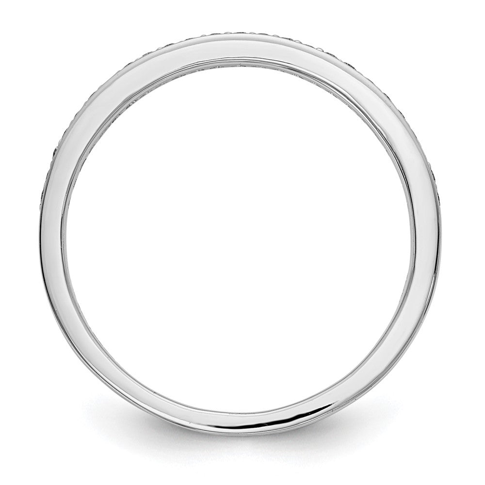 14k White Gold 1/8 carat Diamond Complete Wedding Band