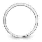 14k White Gold 1/8 carat Diamond Complete Wedding Band