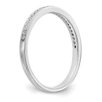 14k White Gold 1/8 carat Diamond Complete Wedding Band