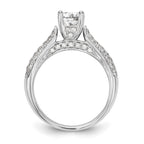 14kw Lab Grown Diamond VS/SI+ G+ Engagement Ring w/.75ct Center