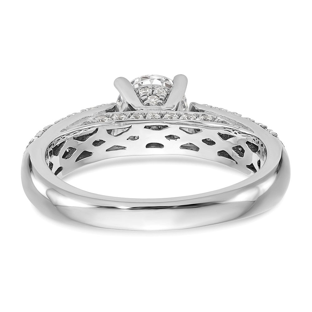 14kw Lab Grown Diamond VS/SI+ G+ Engagement Ring w/.75ct Center