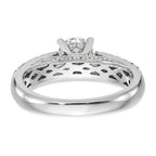 14kw Lab Grown Diamond VS/SI+ G+ Engagement Ring w/.75ct Center