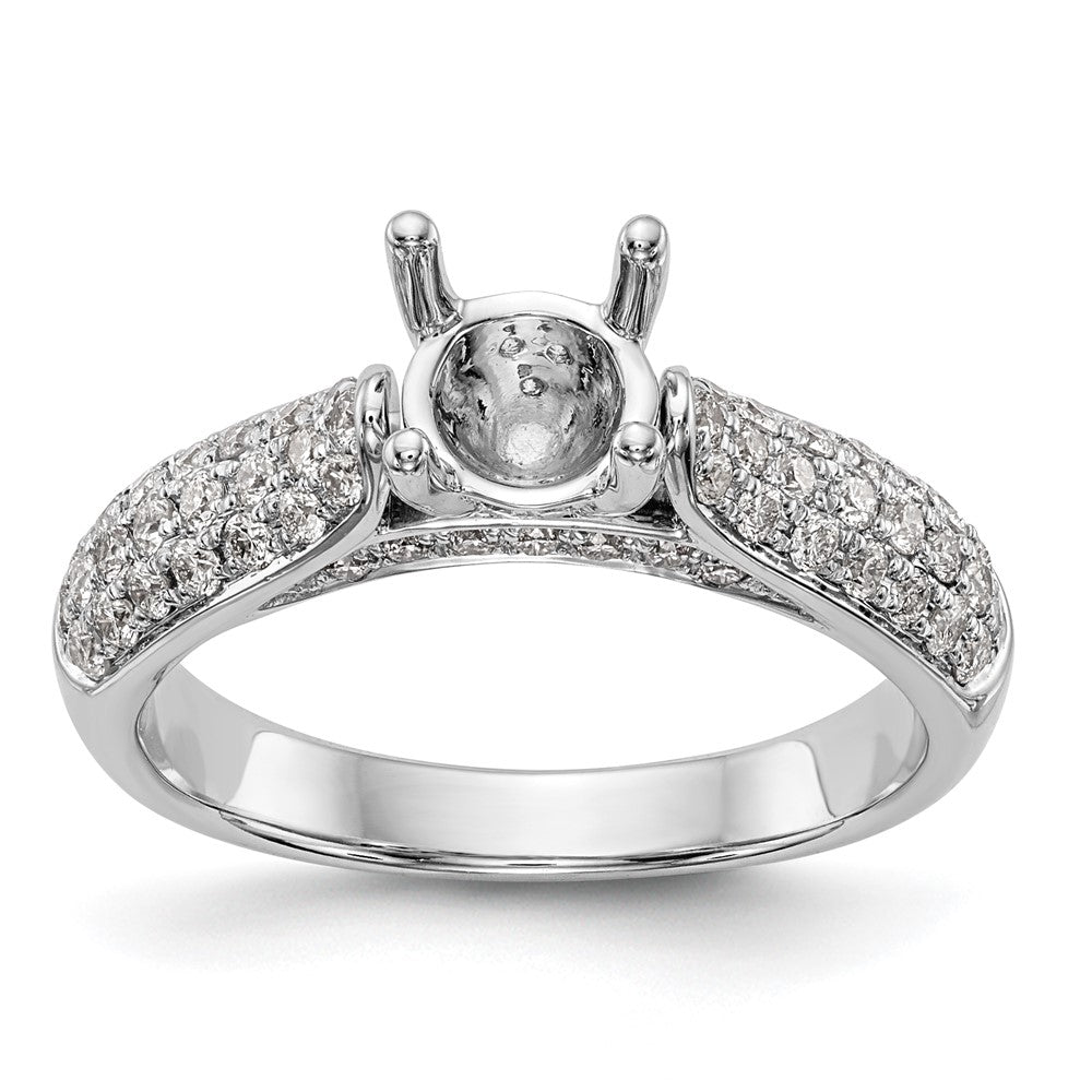 14kw Lab Grown Diamond VS/SI+ G+ Engagement Ring w/.75ct Center