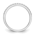 14k White Gold 1/10 carat Diamond Complete Wedding Band