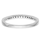 14k White Gold 1/10 carat Diamond Complete Wedding Band