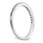 14k White Gold 1/10 carat Diamond Complete Wedding Band