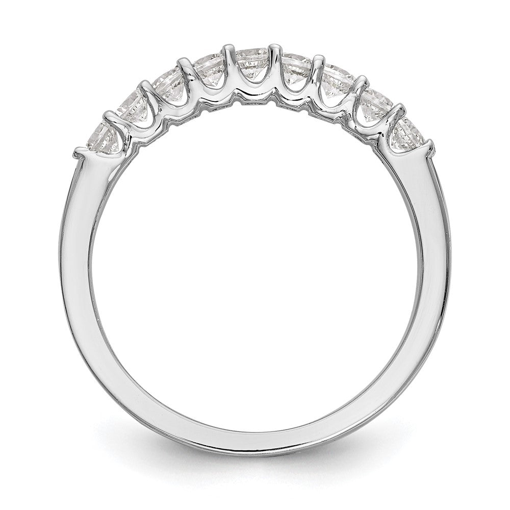 14k White Gold Diamond Wedding Band