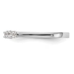 14k White Gold Diamond Wedding Band