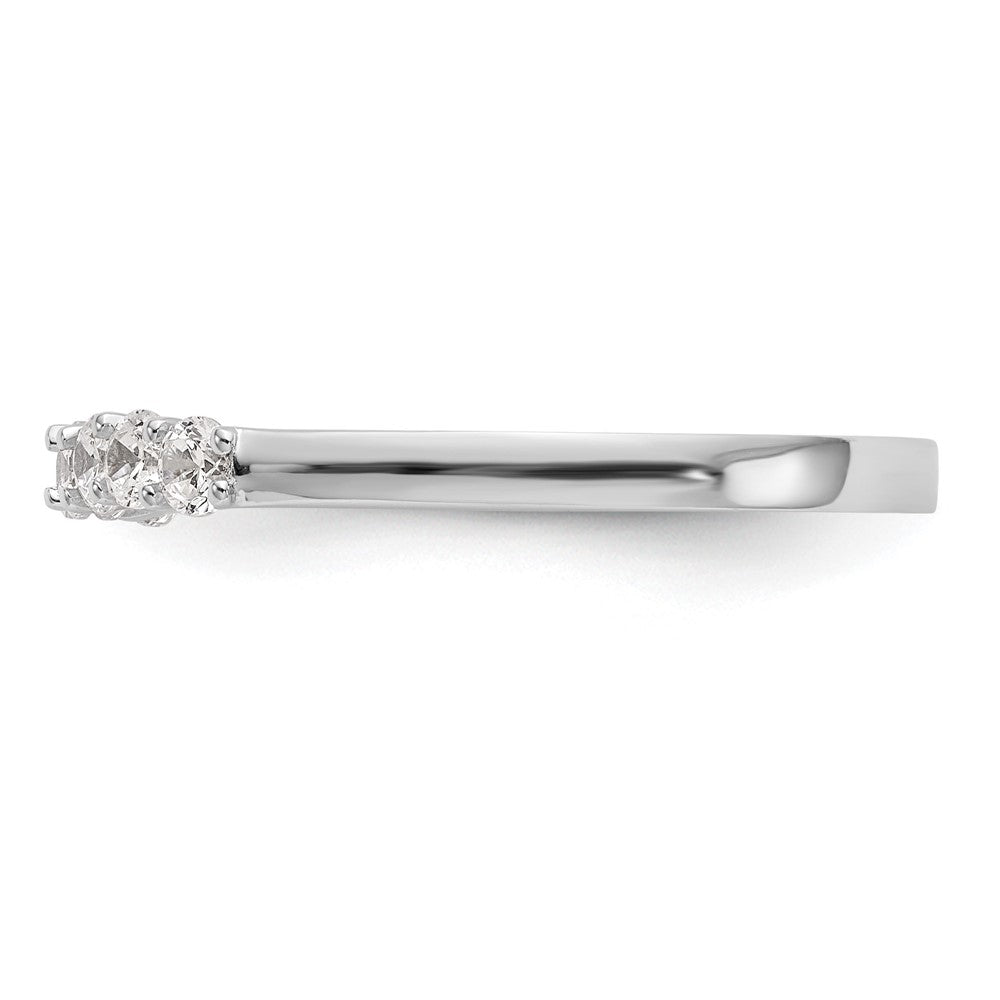 14k White Gold Diamond Wedding Band