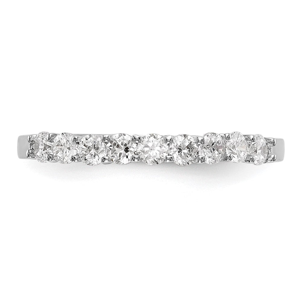 14k White Gold Diamond Wedding Band