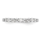 14k White Gold Diamond Wedding Band
