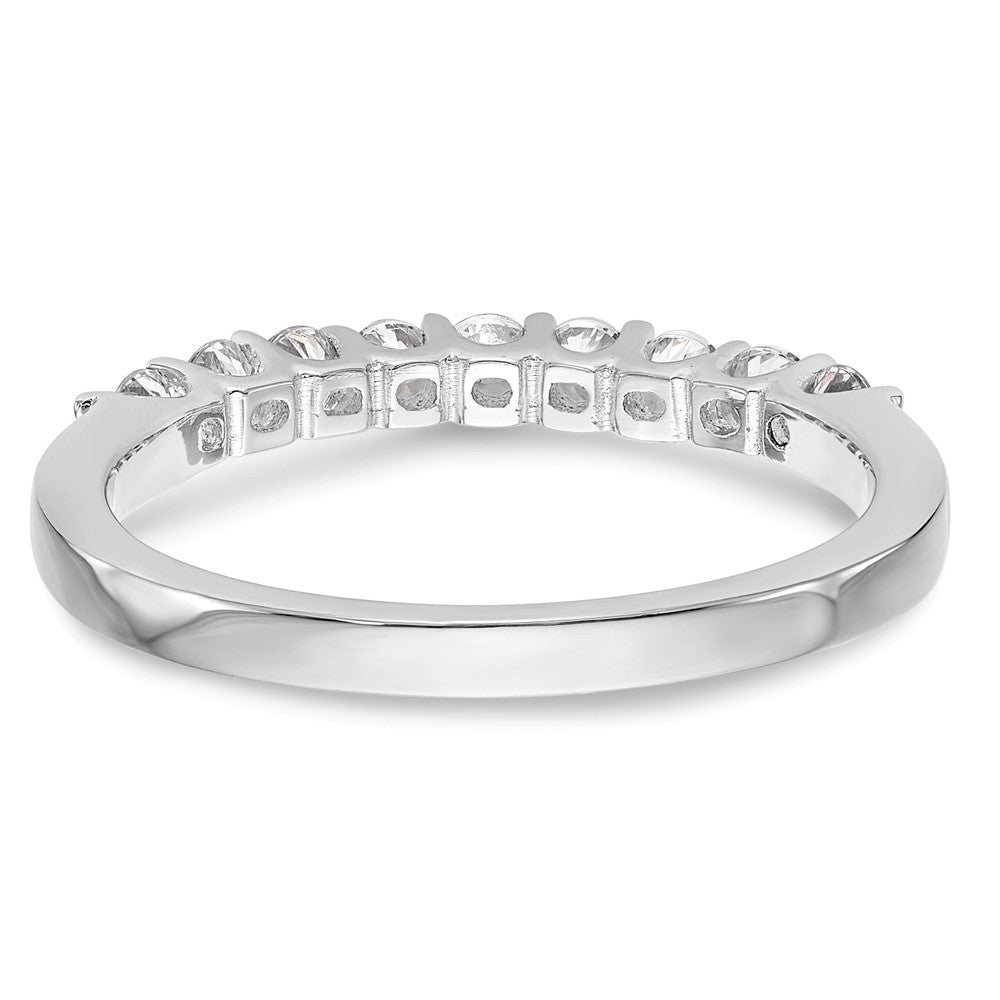 14k White Gold Diamond Wedding Band