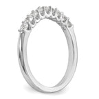 14k White Gold Diamond Wedding Band