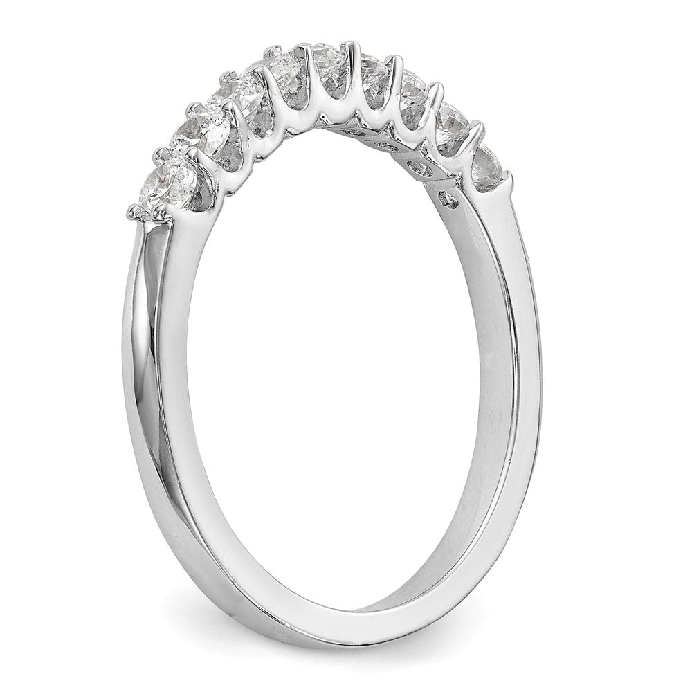 14k White Gold Diamond Wedding Band