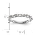 14k White Gold Diamond Wedding Band
