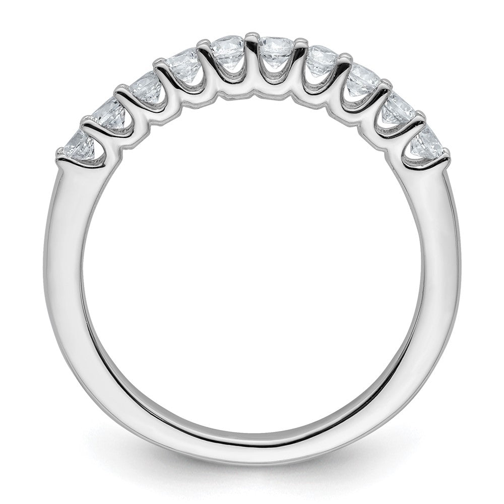 14k White Gold 1/2 carat Lab Grown Diamond VS/SI+ G+ Complete Wedding Band