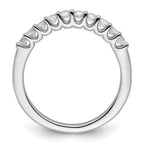 14k White Gold 1/2 carat Lab Grown Diamond VS/SI+ G+ Complete Wedding Band