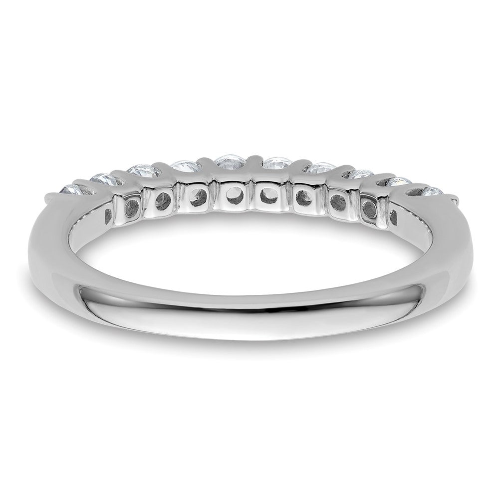 14k White Gold 1/2 carat Lab Grown Diamond VS/SI+ G+ Complete Wedding Band