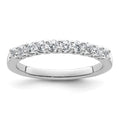14k White Gold 1/2 carat Lab Grown Diamond VS/SI+ G+ Complete Wedding Band