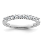 14k White Gold 1/2 carat Lab Grown Diamond VS/SI+ G+ Complete Wedding Band