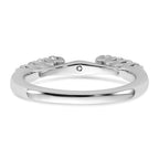 14k White Gold 1/2 carat Lab Grown Diamond VS/SI+ G+ Semi Mount Peg Set Engagement Ring