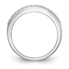 14k White Gold 1/5 carat Diamond Complete Wedding Band