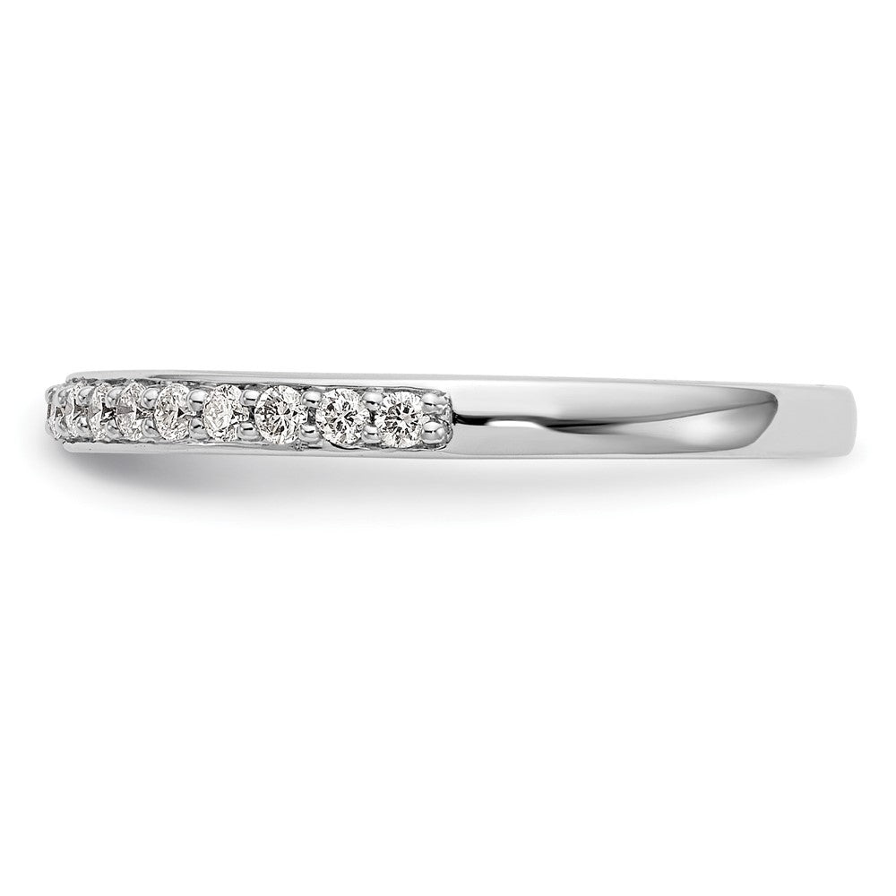 14k White Gold 1/5 carat Diamond Complete Wedding Band