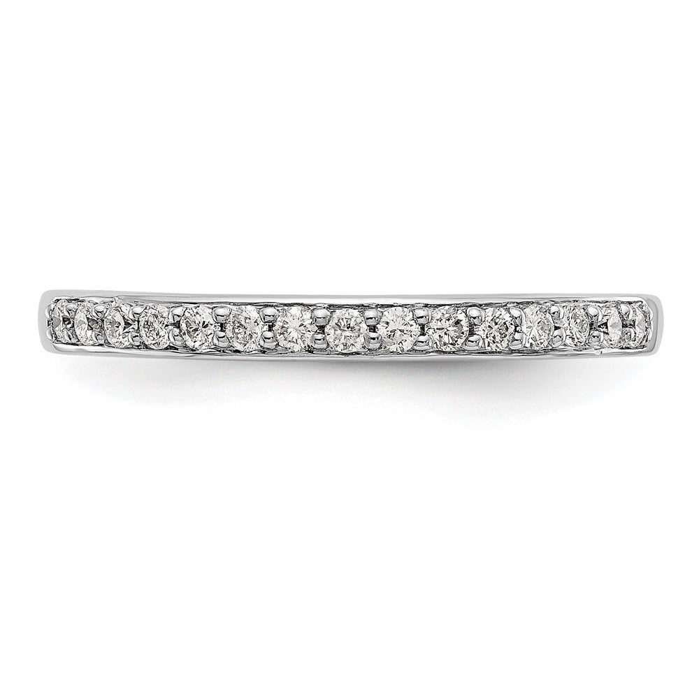 14k White Gold 1/5 carat Diamond Complete Wedding Band