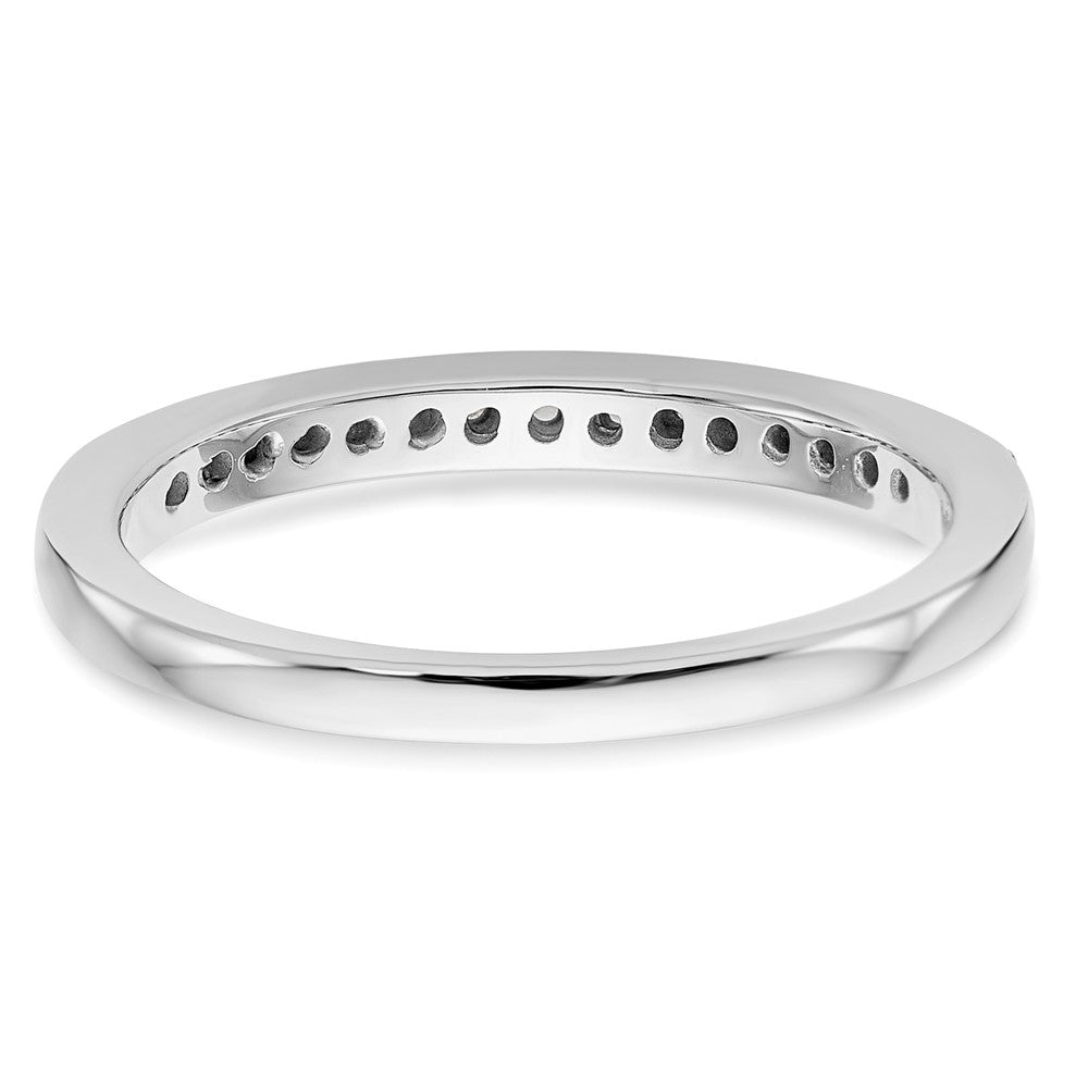 14k White Gold 1/5 carat Diamond Complete Wedding Band