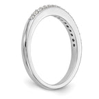 14k White Gold 1/5 carat Diamond Complete Wedding Band