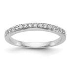 14k White Gold 1/5 carat Diamond Complete Wedding Band